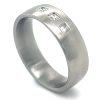 Edelstalen ring met 3 briljanten maat 54 - 53319