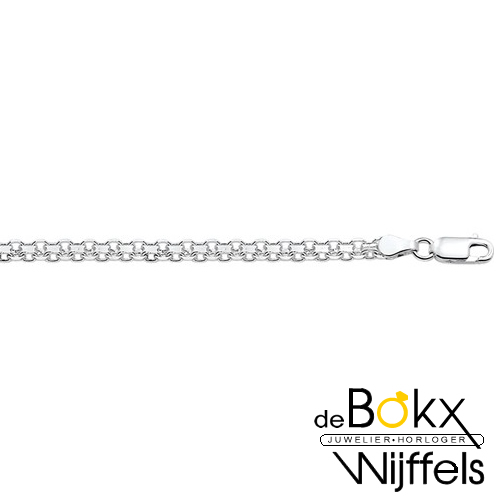 Zilveren armband Bismarck / visgraat 19cm - 53469 Zilveren armband Bismarck / visgraat 19cm - 53469