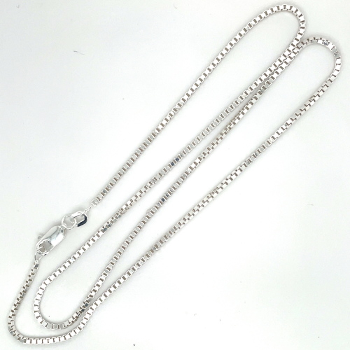 ketting zilver venetiaans 45cm lang en 1.4mm breed - 53889