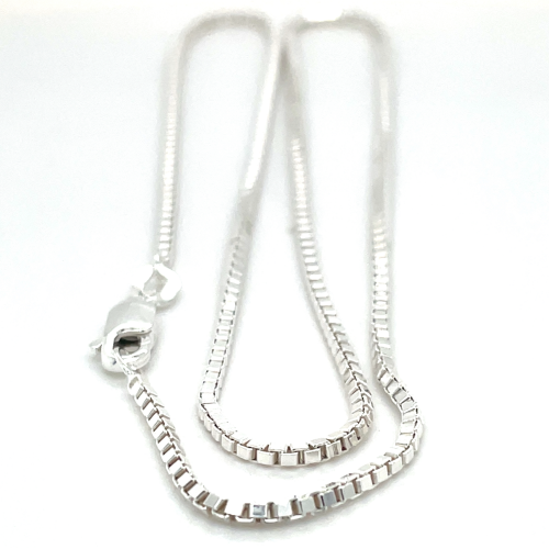 ketting zilver venetiaans 45cm lang en 1.4mm breed - 53889