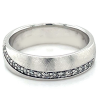 gescratsche bandring in zilver gerhodineerd met zirkonia maat 56 - 53578