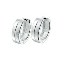 klapoorringen Zilver gerhodineerd - 53595