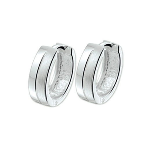 klapoorringen Zilver gerhodineerd - 53595