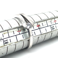 Ring zilver gerhodineerd maat 53 - 53639 Ring zilver gerhodineerd maat 53 - 53639