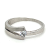 Ring zilver gerhodineerd maat 53 - 53639 Ring zilver gerhodineerd maat 53 - 53639
