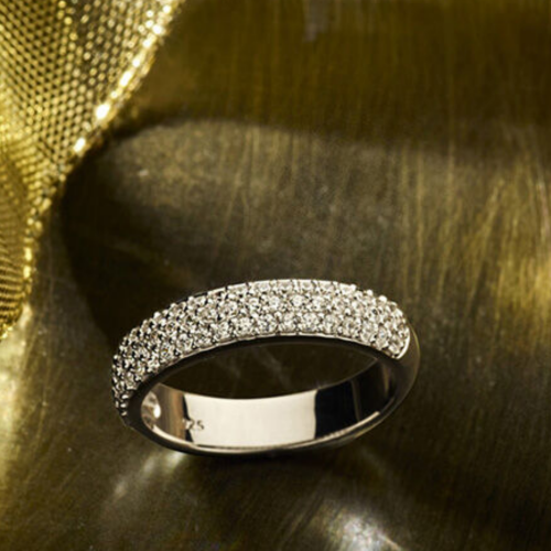 Ring zilver gerhodineerd maat 56 - 53698