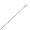 Anker ketting zilver 50cm gediamanteerd 2.1mm - 53900