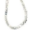 Brede stevige zilveren heren ketting 50cm lang 8mm breed - 54498