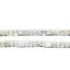 Brede stevige zilveren heren ketting 50cm lang 8mm breed - 54498
