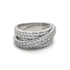 Zilver gerhodineerd ring met heel veel zirkonia steentjes maat 54 - 54648 Zilver gerhodineerd ring met heel veel zirkonia steentjes maat 54 - 54648