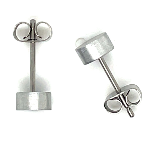 Oorknoppen Clic mat aluminium - 54666