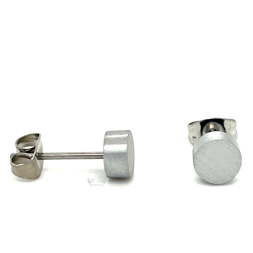 Oorknoppen Clic mat aluminium - 54666