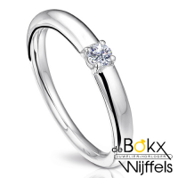 Solitaire ring wit goud met diamant maat 54 - 54568 Solitaire ring wit goud met diamant maat 54 - 54568