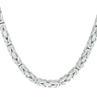 zilveren konigs schakel heren ketting 50cm 5mm - 54577