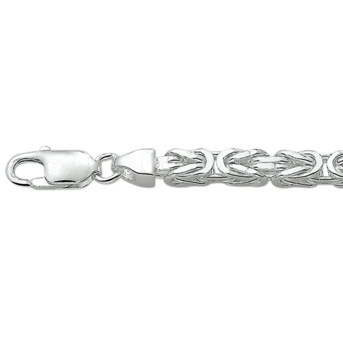 zilveren konigs schakel heren ketting 50cm 5mm - 54577 zilveren konigs schakel heren ketting 50cm 5mm - 54577