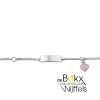 Kinder graveerarmband met hart plaat 5,5mm 11- 13 cm - 54712 Kinder graveerarmband met hart plaat 5,5mm 11- 13 cm - 54712