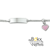 Kinder graveerarmband met hart plaat 5,5mm 11- 13 cm - 54712 Kinder graveerarmband met hart plaat 5,5mm 11- 13 cm - 54712