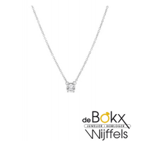 Zilver collier  met hanger gerhodineerd - 54714 Zilver collier  met hanger gerhodineerd - 54714