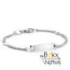 Kinder graveerarmband gourmet met hartje 11- 13cm - 54764 Kinder graveerarmband gourmet met hartje 11- 13cm - 54764