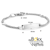 Kinder graveerarmband gourmet met hartje 11- 13cm - 54764 Kinder graveerarmband gourmet met hartje 11- 13cm - 54764