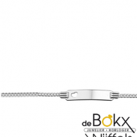 Kinder graveerarmband hart gourmet 15cm plaat 4,8mm - 54766