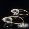 Gouden oorbellen met bergkristal van Sanne Kickken - 54793