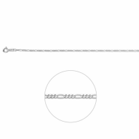 Ketting figaro zilver 50 cm 1.9mm - 54835