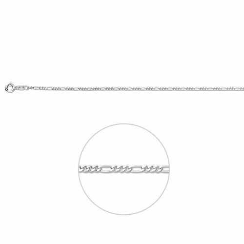 Ketting figaro zilver 50 cm 1.9mm - 54835