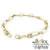 Geelgouden closed for ever armband 19cm - 54837