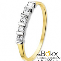 Gouden memoire ring zirkonia maat 50 - 54856 Gouden memoire ring zirkonia maat 50 - 54856