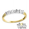 Gouden memoire ring zirkonia maat 50 - 54856