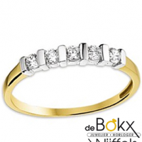 Gouden memoire ring zirkonia maat 50 - 54856 Gouden memoire ring zirkonia maat 50 - 54856