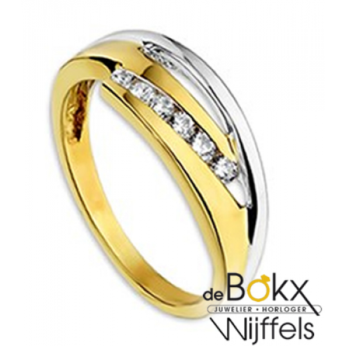 Fantasie ring goud met zirkonia maat57 - 54870 Fantasie ring goud met zirkonia maat57 - 54870