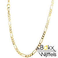 Collier figaro goud 60cm lang en 2.7mm breed - 54902 Collier figaro goud 60cm lang en 2.7mm breed - 54902