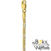 Collier figaro goud 60cm lang en 2.7mm breed - 54902 Collier figaro goud 60cm lang en 2.7mm breed - 54902