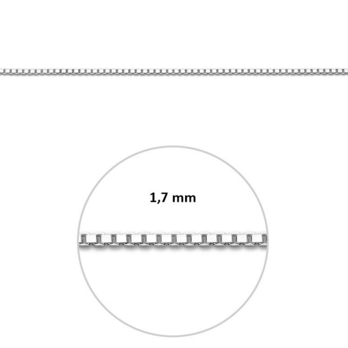 ketting venetiaans in zilver 60cm 1.7mm - 54932