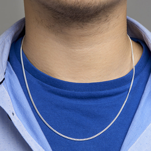 gourmet ketting 60cm zilver 2.4mm - 54933