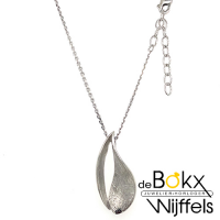 Hanger zilver gecrast met ketting 41 + 4cm - 54939 Hanger zilver gecrast met ketting 41 + 4cm - 54939