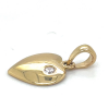 Gouden ashanger hartje met zirkonia - 55000 Gouden ashanger hartje met zirkonia - 55000