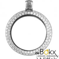 My iMenso Medaillon luxe met extra rand zirkonia's 33-0077 - 55063 My iMenso Medaillon luxe met extra rand zirkonia's 33-0077 - 55063