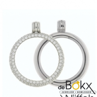 My iMenso Medaillon luxe met extra rand zirkonia's 33-0077 - 55063 My iMenso Medaillon luxe met extra rand zirkonia's 33-0077 - 55063