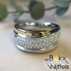 Ring van excellent zilver met geelgoud en zirkonia maat 56 - 55141 Ring van excellent zilver met geelgoud en zirkonia maat 56 - 55141