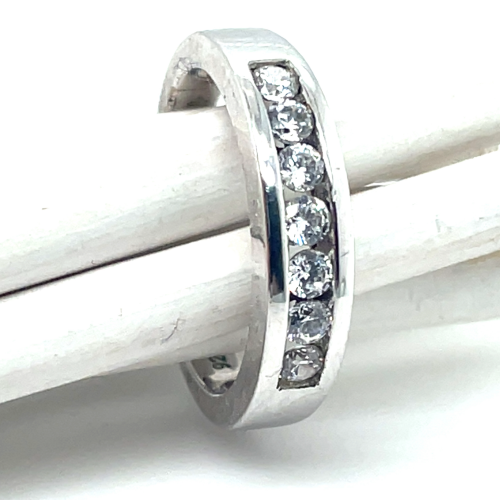 Zilver gerhodineerd ring maat 50 memoire ring - 55119 Zilver gerhodineerd ring maat 50 memoire ring - 55119