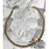 Geel gouden schakelarmband fantasie koort - 55216 Geel gouden schakelarmband fantasie koort - 55216