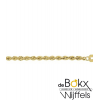 Geel gouden schakelarmband fantasie koort - 55216 Geel gouden schakelarmband fantasie koort - 55216