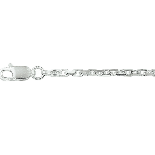 Collier anker geslepen in zilver 60cm 2.2mm - 55220