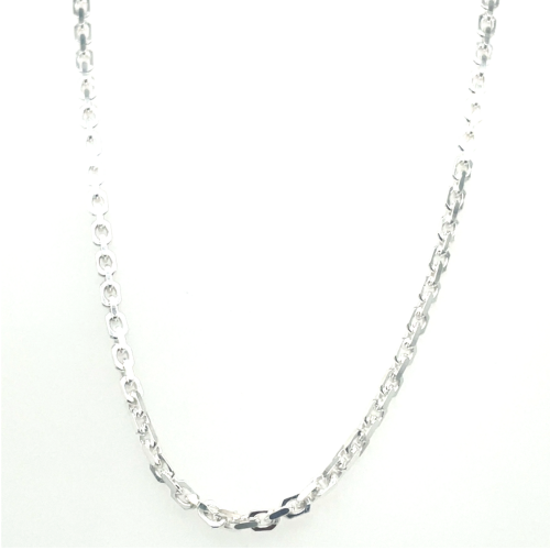 Collier anker geslepen in zilver 60cm 2.2mm - 55220