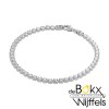 Zilver gerhodineerd tennisarmband 17cm 3mm - 55227 Zilver gerhodineerd tennisarmband 17cm 3mm - 55227