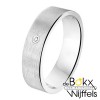 Amorio partnerring zilver A305 met diamant - 55453 Amorio partnerring zilver A305 met diamant - 55453