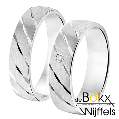 Amorio Trouwring zilver A307 - 55458 Amorio Trouwring zilver A307 - 55458